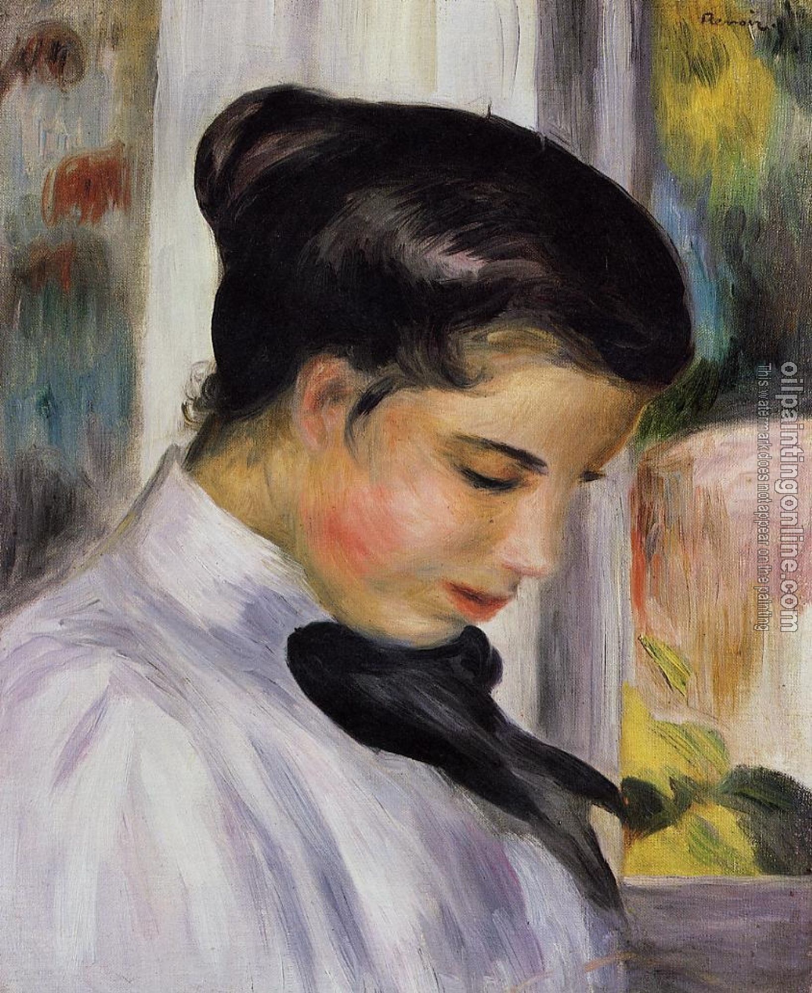 Renoir, Pierre Auguste - Young Woman in Profile